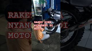 RAKET DIKA NYANGKUT DI MOTOR minivlog hiburanshorts vlog [upl. by Irac]