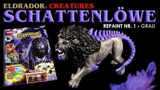 Eldrador ® Creatures  Schattenlöwe  Shadow Lion OOAK  Repaint Nr 1  Grau [upl. by Alahc824]