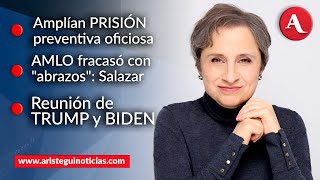 AristeguiEnVivo Amplían prisión preventiva oficiosa AMLO fracasó con quotabrazosquot Salazar 141124 [upl. by Ahsiea]