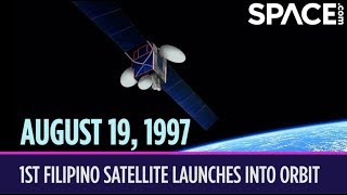 OTD in Space  Aug 19 1st Filipino Satellite Launches into Orbit [upl. by Aylmer]