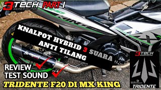 knalpot Tridente F20 Raptor di MX KING 150  3 tech racing evolution [upl. by Aivilo466]