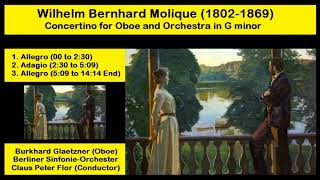 Wilhelm Bernhard Molique 18021869  Concertino for Oboe and Orchestra in G minor [upl. by Feinstein]