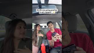 Side effects of getting engaged🤣🤣end is the funniest ytshortsindia ytshortsvideo couplecomedy [upl. by Atarman841]