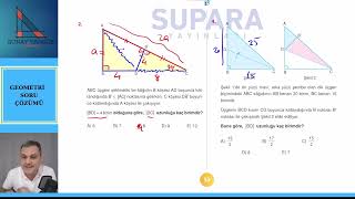 SUPARA TYT AYT GEOMETRİ ÜÇGENDE AÇIORTAY TEST 3 [upl. by Ferino920]