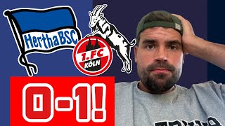 Hertha BSC  1 FC Köln 01 01 Analyse amp Spielernoten Große Chance vertan [upl. by Cherian]