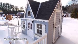 💛💛6x8 PLAYHOUSE  SHE SHED  MAN CAVE  STORAGE IDEAS  VIRTUAL SHED TOUR 25 [upl. by Namyw]