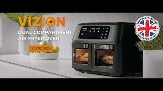 Vortx 11 Litre Dual Cavity Air Fryer with Vizion Windows and Smart Finish [upl. by Aieki]