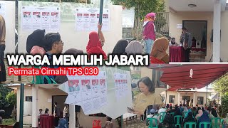 HEBOH EUY ‼️Warga memilih JABAR 1 Pencoblosan Pilkada di Permata Cimahi Ramai dihadiri warga TPS 30 [upl. by Luis]