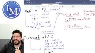 Fisiología  Primer parcial 3  Cálculo de osmolaridad y casos de examen [upl. by Latsirhc]