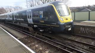 NEWISH TRAIN SWR Class 701 039 Passing Wandsworth Town [upl. by Antsirhc]