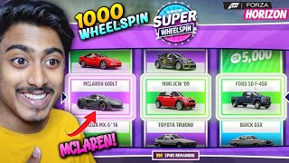 FINALLY OPENING 1000 SUPER WHEEL SPIN 😍 Forza horizon 5  LOGITECH G29 [upl. by Tera]