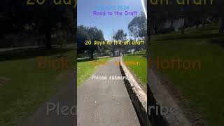 Road to 2024 afldraft mock for October pick Taj Hotton australianfootball draft afl footy [upl. by Desi]