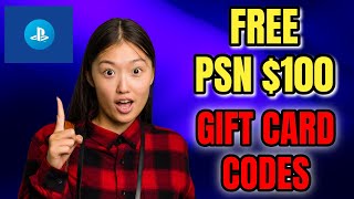 Free PSN Gift Card Codes 2024 🔥 How I Got Free PlayStation Credit for Games and Add ons [upl. by Rann]