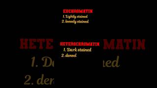 difference between euchromatin and heterochromatin l biology [upl. by Inad]