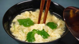 Kakitamajiru Recipe Thick EggDrop Soup with Savory Dashi Stock  Cooking with Dog [upl. by Ibby]