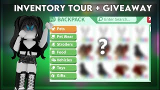 Adopt Me INVENTORY REVEAL  GIVEAWAY [upl. by Atteoj]