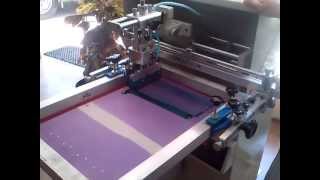 Serigrafi Baskı Makinesi Yuvarlak baski GYS400 SahinerPrinter2 [upl. by Adnarim]