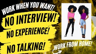 Work When You Want No Interview No Experience No Resume No Talking Work From Home Side Hustles 2023 [upl. by Nonnahc]