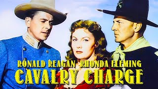 Cavalry Charge 1951 Western  Ronald Reagan  Rhonda Fleming in Technicolor [upl. by Nyrok]