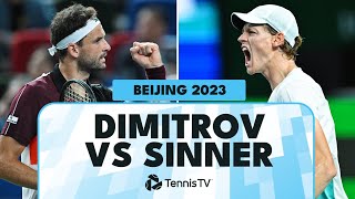 Grigor Dimitrov vs Jannik Sinner Extended Highlights  Beijing 2023 [upl. by Chandal859]