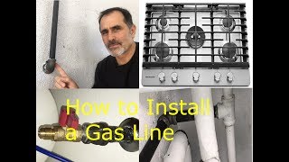 How to Install a Gas Pipe Line to a Stove  James W [upl. by Lertnom600]