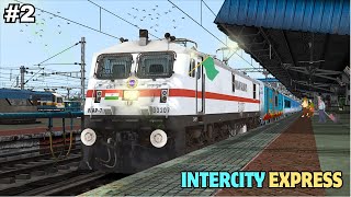 Intercity Express Train Journey In Indian  Back to Back Overtakes In Train Simulator Classic  P2 [upl. by Oflunra539]