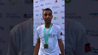 2018 Al Mouj Half Marathon winner Jordanian Mohammad Alkhwaldeh speaks to Times of Oman [upl. by Ahsiket]