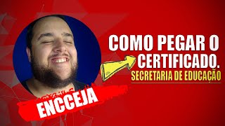 Como pegar o CERTIFICADO do ENCCEJA na SECRETÁRIA ESTADUAL DE EDUCAÇÃO  Passo a passo [upl. by Gerk568]