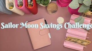 CASH STUFFING MY SAILOR MOON SAVINGS CHALLENGE [upl. by Weatherby]