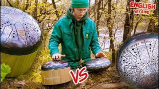 Comparing a Woody Steel Tongue Drum with a Tank Drum Kosmosky [upl. by Farhi]