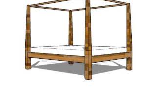 How to make a platform bed guide 4 poster bed design [upl. by Atir249]