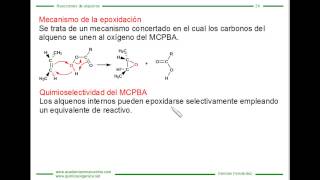 Reacción de Alquenos con MCPBA epoxidación de alquenos [upl. by Yttocs]