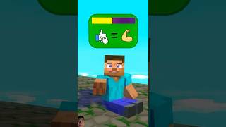 minecraft steve herobrine monsterschool minecraftanimation minecraftmemes animationmemes [upl. by Lebasi]