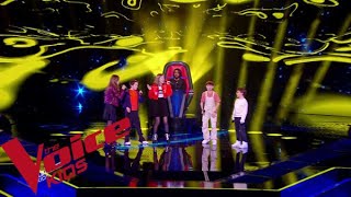 Hoshi  Je partirai  Livanni Antoine Eloane Noeline et Lowen  The Voice Kids 2024 [upl. by Enar]