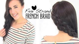 Five strand french braid [upl. by Iveksarap]