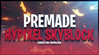 Minecraft Premade Hypixel Skyblock Server 18x  118x  FREE Download 🌋 Gammel [upl. by Omrellug]