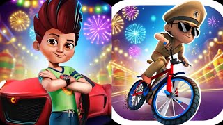 Kicko amp Super Speedo VS Little Singham Cycle Race Game 2024 Gameplay Android ios [upl. by Aronow]