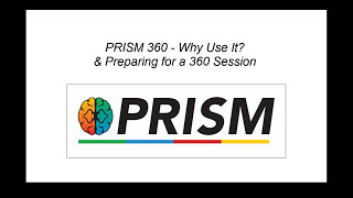 PRISM 360  Why Use it amp Preparing for a 360 Session [upl. by Drofliw]