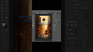 Putting Text on the Street in Photoshop  perspective text photoshop shorts [upl. by Boyes]