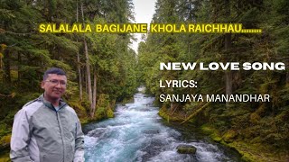 Salalala bagii jane khola I Nepali Love Song by Sanjaya Manandhar Lyrics I Latest AI song [upl. by Esiralc632]