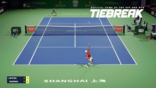 TIEBREAK  Stan Wawrinka Vs Grigor Dimitrov I Shanghai Masters I Expert Difficulty PS5 [upl. by Lucrece]