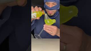 ASMR YELLOW LIME 🍋‍🟩 POWERADE BIRD 🐦 GLASS ASMR [upl. by Bronwyn]