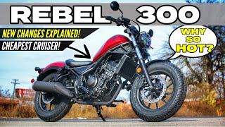 New 2023 Honda Rebel 300 CHANGES Explained [upl. by Odnamla]