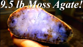 WHATS INSIDE Cutting Big Montana Agates Mexican Lace Dryheads and More with Montana Rock Mom [upl. by Nairod]