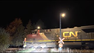 CN 453 avec CN 2884 a ChambordQc 25 octobre 2024 [upl. by Helse]