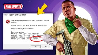 GTA 5 Script Hook V Critical Error Fix FIXED ✅AFTER GTA 5 UPDATE 3258✅ [upl. by Nylahs23]