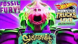 SKELESAURUS IN HOT WHEELS MONSTER TRUCKS LIVE 😮  Skelesaurus Theme Song Sneak Peek [upl. by Randal]