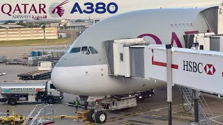 4K Qatar Airways A380 Economy Class 🇬🇧 London LHR  Doha DOH 🇶🇦 FULL FLIGHT REPORT [upl. by Niar848]