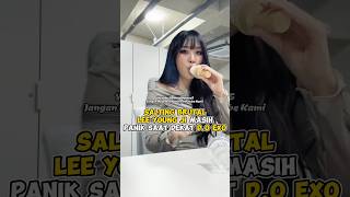 Salting brutal Lee Young Ji masih panik saat dekat DO EXO kpop shorts [upl. by Akinehs]