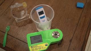 HI98319 Hanna Salinity Tester Unboxing Review and Comparison to Milwaukee MA887 and Hydrometer [upl. by Brasca]